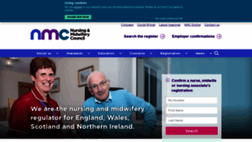 What Nmc.org.uk website looked like in 2023 (1 year ago)