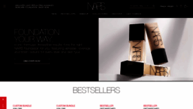 What Narscosmetics.com website looked like in 2023 (1 year ago)