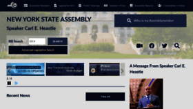 What Nyassembly.gov website looked like in 2023 (1 year ago)