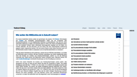 What Nwzonline.de website looked like in 2023 (1 year ago)