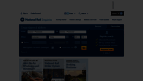What Nationalrail.co.uk website looked like in 2023 (1 year ago)