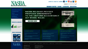 What Nasba.org website looked like in 2023 (1 year ago)