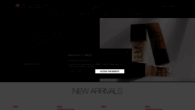What Narscosmetics.ca website looked like in 2023 (1 year ago)