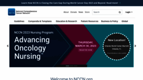 What Nccn.org website looked like in 2023 (1 year ago)