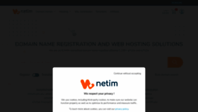 What Netim.com website looked like in 2023 (1 year ago)