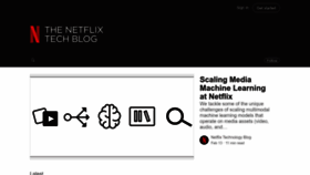 What Netflixtechblog.com website looked like in 2023 (1 year ago)