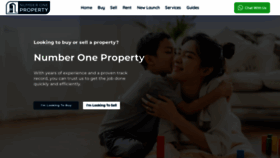 What Numberoneproperty.com website looked like in 2023 (1 year ago)
