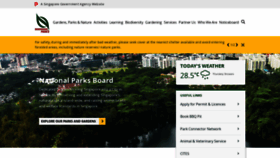 What Nparks.gov.sg website looked like in 2023 (1 year ago)