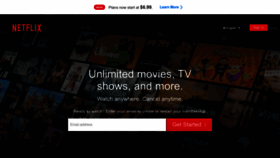 What Netflix.ca website looked like in 2023 (1 year ago)