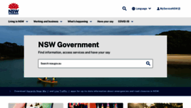 What Nsw.gov.au website looked like in 2023 (1 year ago)