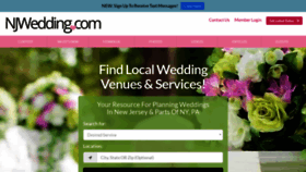 What Njwedding.com website looked like in 2023 (1 year ago)