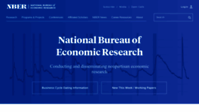 What Nber.org website looked like in 2023 (1 year ago)