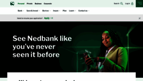 What Nedbank.co.za website looked like in 2023 (1 year ago)
