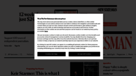 What Newstatesman.com website looked like in 2023 (1 year ago)