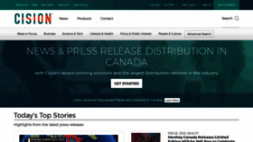 What Newswire.ca website looked like in 2023 (1 year ago)