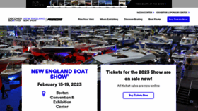 What Newenglandboatshow.com website looked like in 2023 (1 year ago)