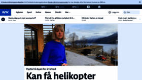 What Nrk.no website looked like in 2023 (1 year ago)