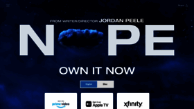 What Nope.movie website looked like in 2023 (1 year ago)