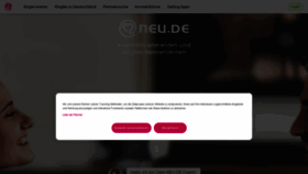 What Neu.de website looked like in 2023 (1 year ago)