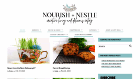 What Nourishandnestle.com website looked like in 2023 (1 year ago)