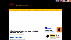 What Nikonrumors.com website looked like in 2023 (1 year ago)