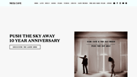 What Nickcave.com website looked like in 2023 (1 year ago)