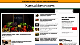 What Naturalmedicine.news website looked like in 2023 (1 year ago)