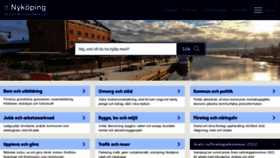 What Nykoping.se website looked like in 2023 (1 year ago)