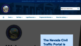 What Nvcourts.gov website looked like in 2023 (1 year ago)