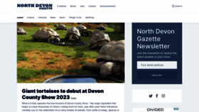 What Northdevongazette.co.uk website looked like in 2023 (1 year ago)