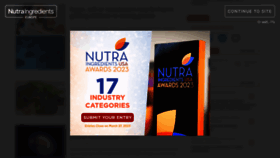 What Nutraingredients.com website looked like in 2023 (1 year ago)