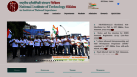 What Nitsikkim.ac.in website looked like in 2023 (1 year ago)