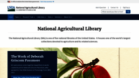What Nal.usda.gov website looked like in 2023 (1 year ago)