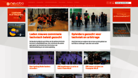 What Nevobo.nl website looked like in 2023 (1 year ago)