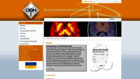 What Nuklearmedizin.de website looked like in 2023 (1 year ago)