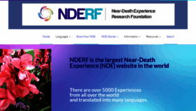 What Nderf.org website looked like in 2023 (1 year ago)