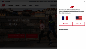 What Newbalance.fr website looked like in 2023 (1 year ago)