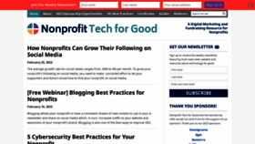 What Nptechforgood.com website looked like in 2023 (1 year ago)