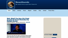 What Newshounds.us website looked like in 2023 (1 year ago)