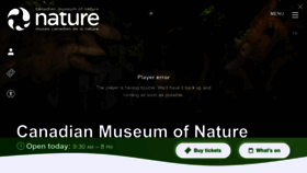 What Nature.ca website looked like in 2023 (1 year ago)