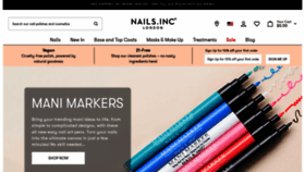What Nailsinc.com website looked like in 2023 (1 year ago)