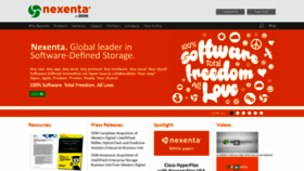 What Nexenta.com website looked like in 2023 (1 year ago)