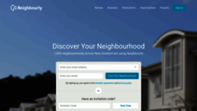 What Neighbourly.co.nz website looked like in 2023 (1 year ago)