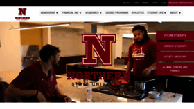 What Northern.edu website looked like in 2023 (1 year ago)