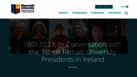 What Nuim.ie website looked like in 2023 (1 year ago)