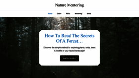 What Nature-mentor.com website looked like in 2023 (1 year ago)