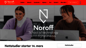What Noroff.no website looked like in 2023 (1 year ago)