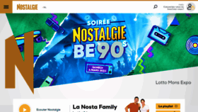 What Nostalgie.be website looked like in 2023 (1 year ago)