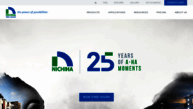 What Nichiha.com website looked like in 2023 (1 year ago)