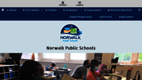 What Norwalkps.org website looked like in 2023 (1 year ago)